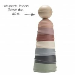 Hot Sale ✔️ Bibs Stapelturm - Pastel Rainbow ✔️ -Toys for Toddlers (12+ m) Shop bibs stapelturm pastel rainbow 4100100 d3