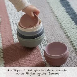 Hot Sale ✔️ Bibs Stapelturm - Pastel Rainbow ✔️ -Toys for Toddlers (12+ m) Shop bibs stapelturm pastel rainbow 4100100 d4