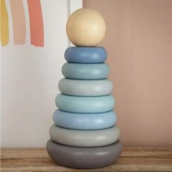 Best Sale 👍 Bieco Stapelturm - Regenbogen - Blau 😉 -Toys for Toddlers (12+ m) Shop bieco stapelturm regenbogen blau 24330019 d3