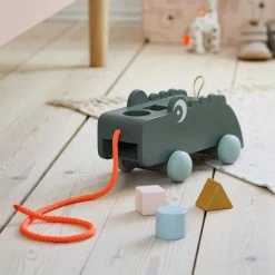 Brand new ⭐ Done by Deer Sortierspiel & Ziehtier - Croco - Grün 🛒 -Toys for Toddlers (12+ m) Shop done by deer sortierspiel ziehtier croco grun 4894053 d3