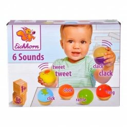 Best Sale ❤️ Eichhorn 6-tlg. Set Musik Holzkugeln mit verschiedenen Sounds 👏 -Toys for Toddlers (12+ m) Shop eichhorn 6 tlg set musik holzkugeln mit verschiedenen sounds 100003487 d3