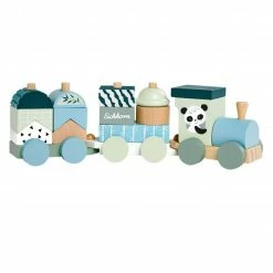 Buy 👍 Eichhorn Holz-Zug mit Bausteinen - Panda 👏