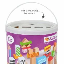 Best Pirce ✨ Eichhorn wooden blocks Color 50 pieces with sorting game 👍 -Toys for Toddlers (12+ m) Shop eichhorn holzbausteine color 50 stuck mit sortierspiel 100002226 d2