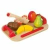 Wholesale ✔️ Eichhorn Schneidebrett mit Früchten aus Holz 12 Teile 🎁