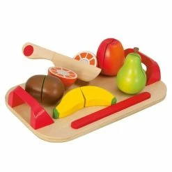 Wholesale ✔️ Eichhorn Schneidebrett mit Früchten aus Holz 12 Teile 🎁