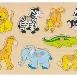 Discount 👏 Goki Steckpuzzle Zootiere 🔔