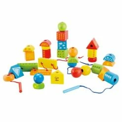 Cheapest βοΈ Hape 32-piece Set Threaded Blocks π
