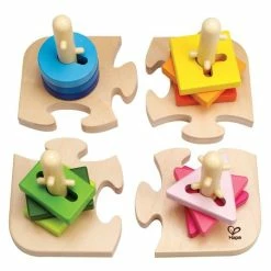 Promo ✨ Hape Creative plug puzzle 16 pieces 🔔 -Toys for Toddlers (12+ m) Shop hape kreatives steckpuzzle 16 teile e0411 d2