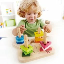 Promo ✨ Hape Creative plug puzzle 16 pieces 🔔 -Toys for Toddlers (12+ m) Shop hape kreatives steckpuzzle 16 teile e0411 d5