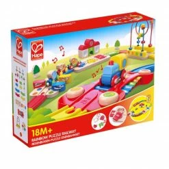 Promo 🎉 Hape Regenbogen-Puzzle Eisenbahnset ✔️ -Toys for Toddlers (12+ m) Shop hape regenbogen puzzle eisenbahnset e3826 d3