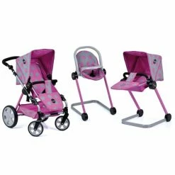 Best reviews of ✨ ICoo Puppenwagen-Set Grow with me (inkl. Babyschale, Hochstuhl & Puppenbettchen) - Pink Grau 🔔