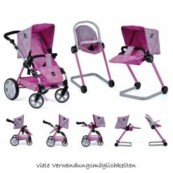 Toys for Toddlers (12+ m) Shop -Toys for Toddlers (12+ m) Shop icoo puppenwagen set grow with me inkl babyschale hochstuhl puppenbettchen pink grau d88848 d1