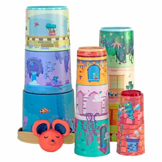 Outlet 💯 Miniland Stapelturm Mystery Castle 95 cm 👍 1 Outlet 💯 Miniland Stapelturm Mystery Castle 95 cm 👍