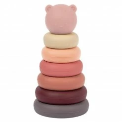 Cheap 🤩 Nattou Stapelturm 7-tlg. aus Silikon - Pink ✔️